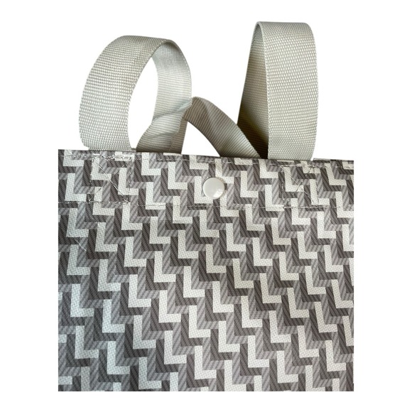 Lululemon Athletica Reusable Tote Bag Small Grey And Cream - Picture 9 of 9